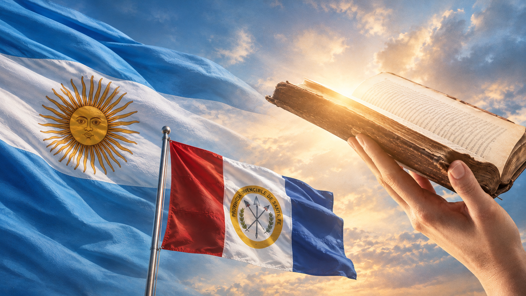 Afiche de la campaña: ¿Te imaginás el Monumento a la Biblia en nuestra ciudad?